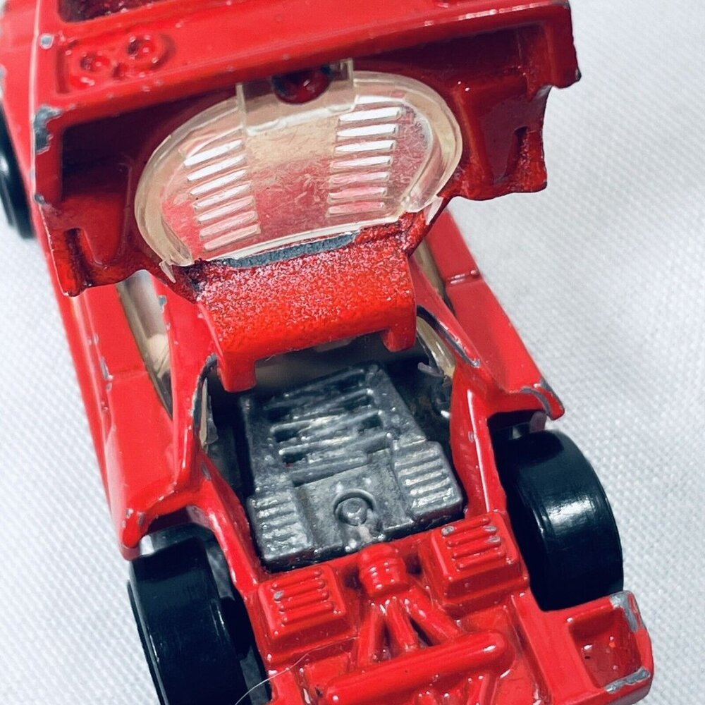 F40 Ferrari Red Tan Interior Opening Hatch Metal Base Diecast HOT WHEELS 1988 - Picture 14 of 14